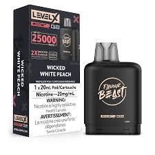 Level X 25k Pods Wicked White Peach*