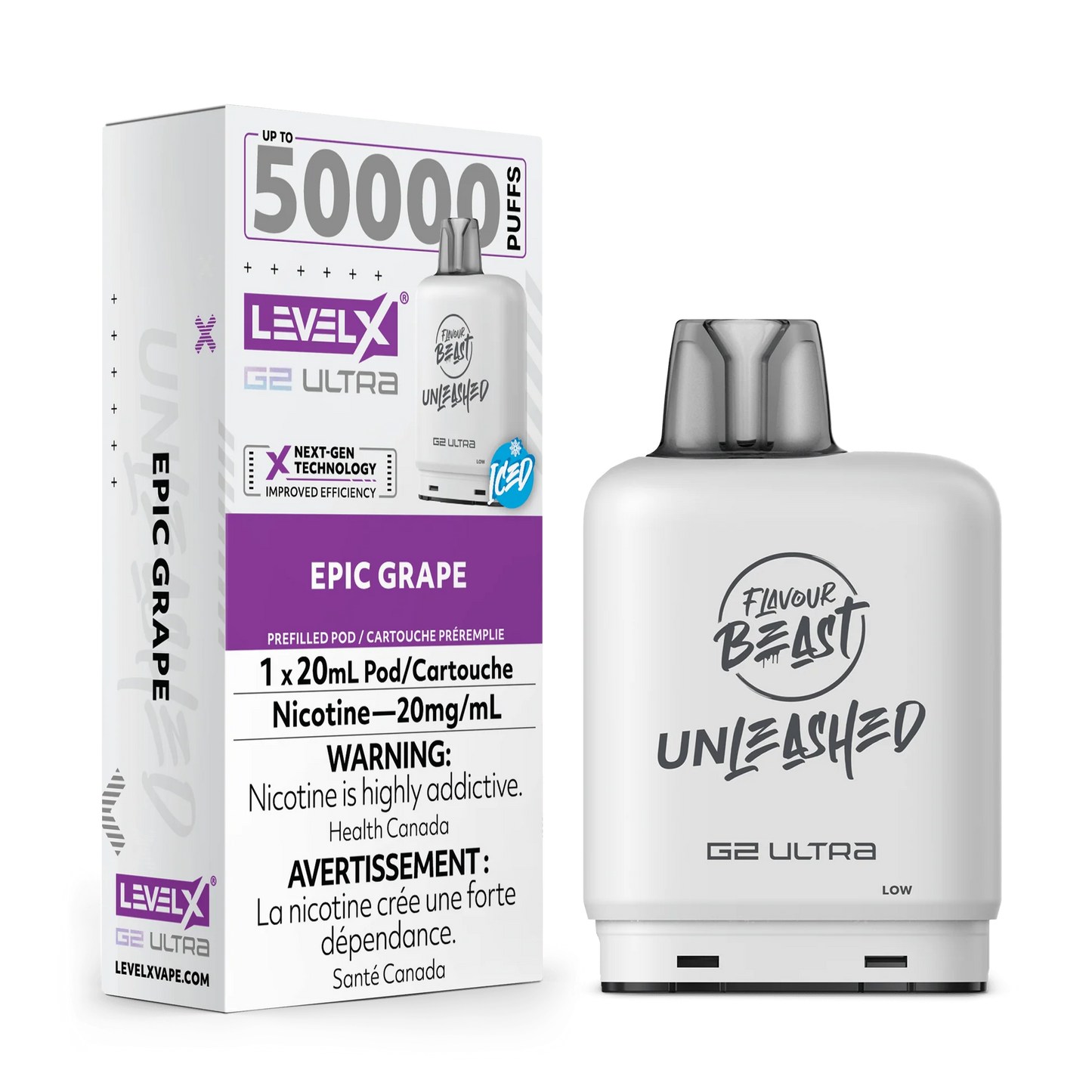Level X 50k Pods Epic Grape