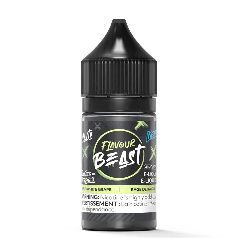 Flavour beast E liquid 20mg 30ml Wild White Grape*