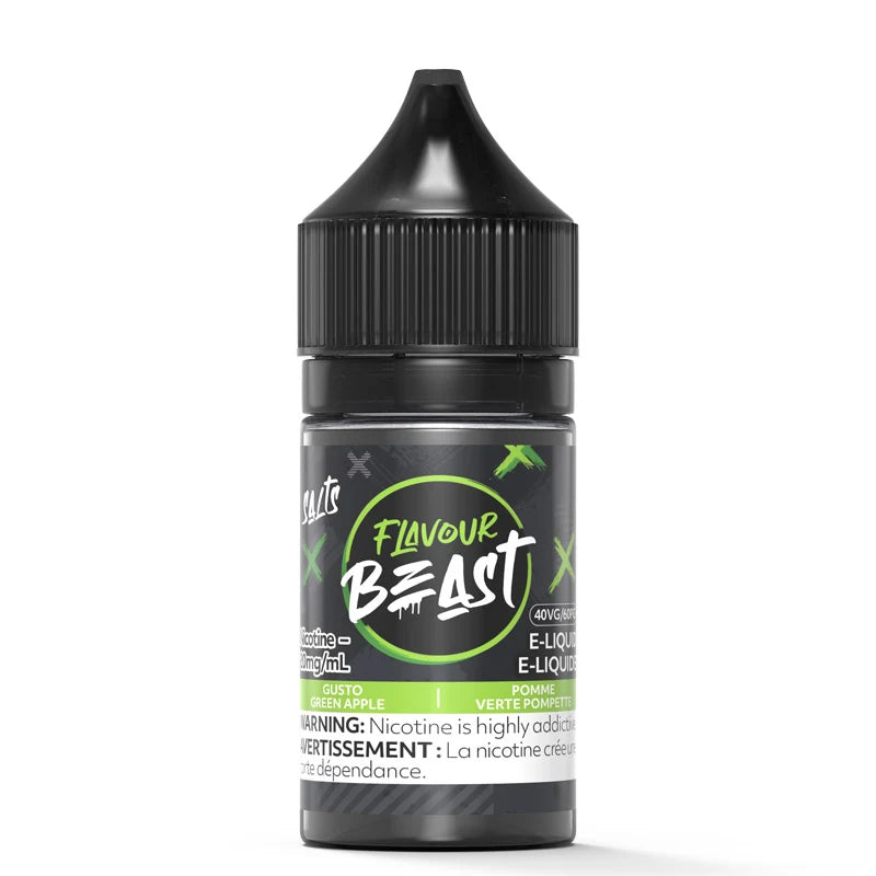 Flavour beast E liquid 10mg 30ml Gusto Green Apple*