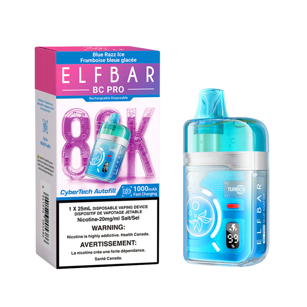 Elfbar 80k Blue Razz Ice (provincial tax)
