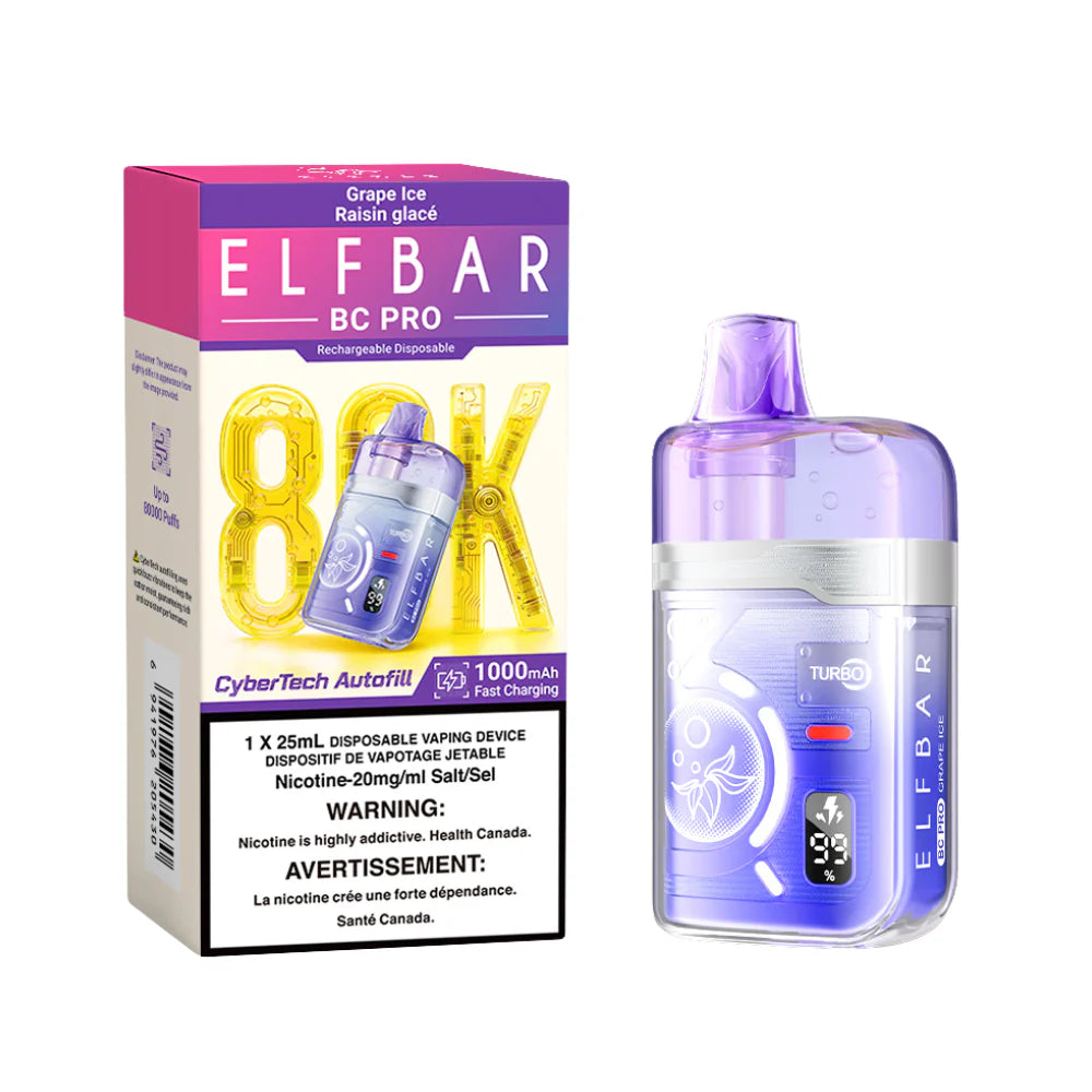 Elfbar 80k Grape Ice (provincial tax)