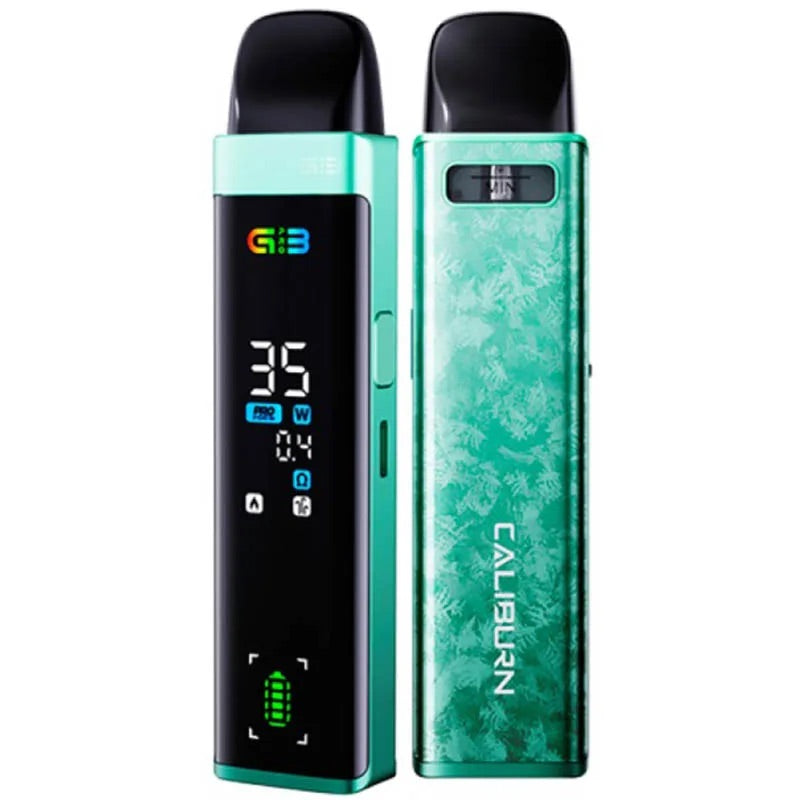 Caliburn g3 pro open pod kit frozen green 2ml