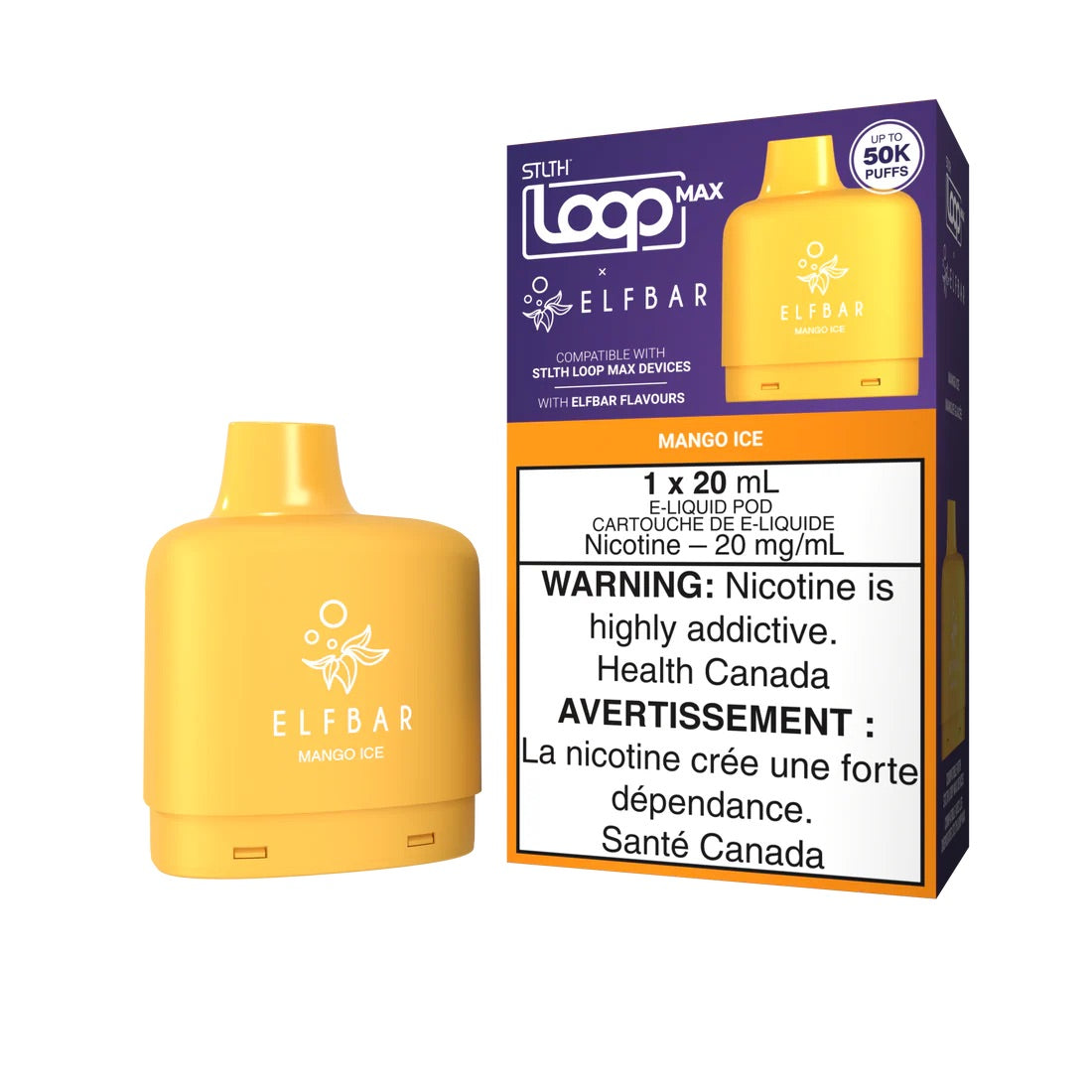 STLTH Loop Max X Elfbar Pod 50k Mango Ice (provincial tax)