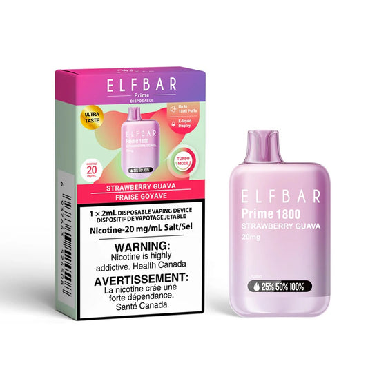 Elfbar prime 1800 Strawberry Guava (provincial tax)