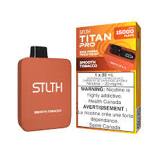 Stlth Titan Pro 15k Smooth Tobacco (provincial tax)
