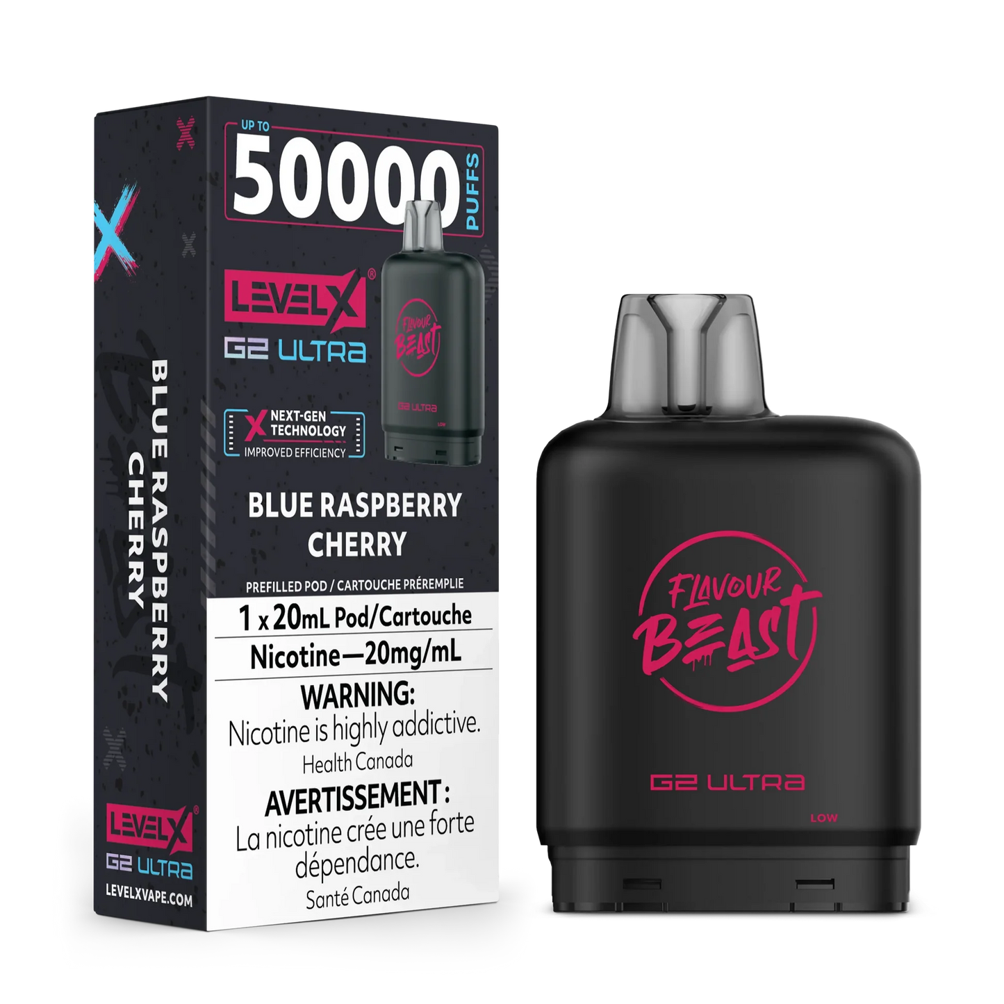 Level X 50k Pods Blue raspberry Cherry*