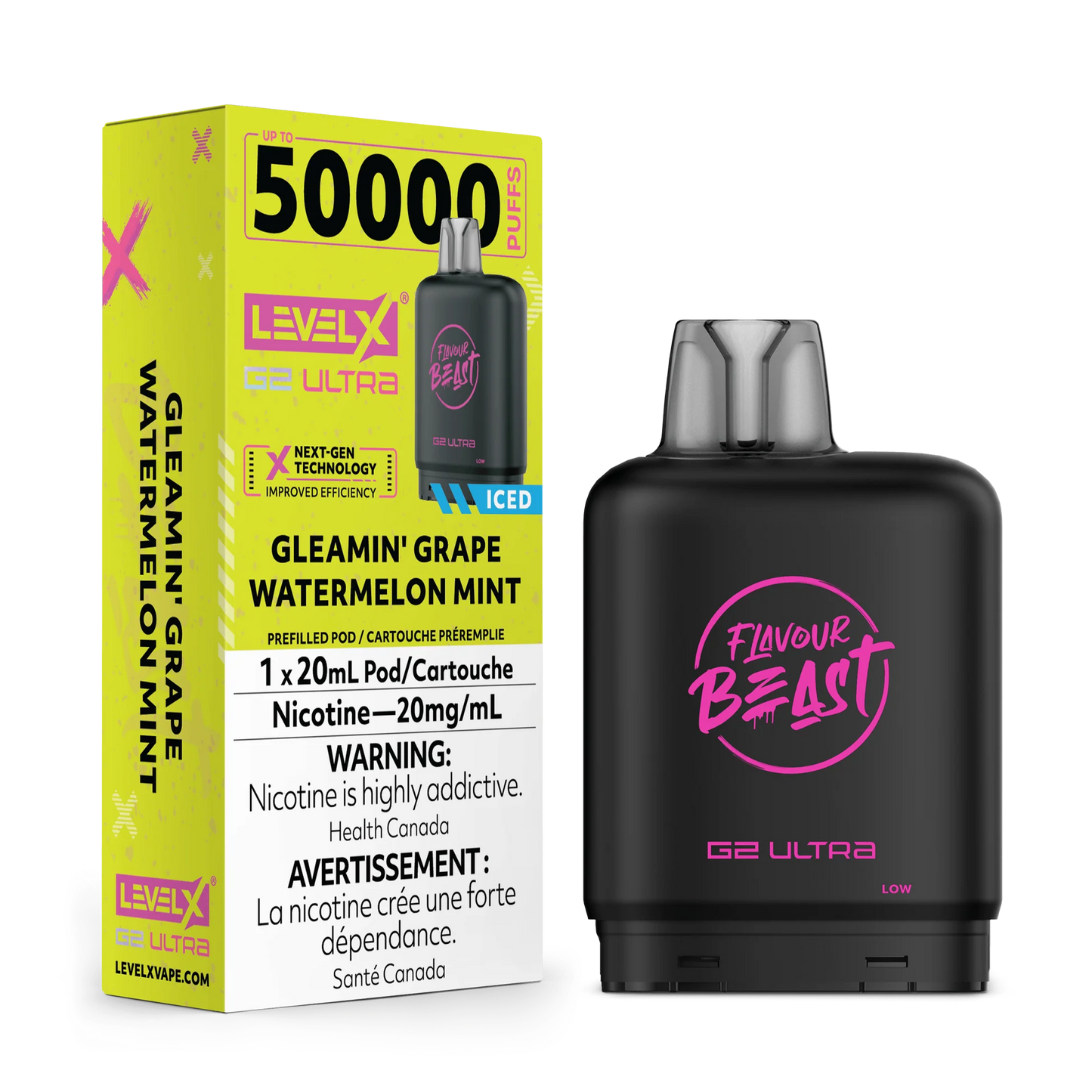 Level X 50k Pods Gleamin’ Grape Watermelon Mint*