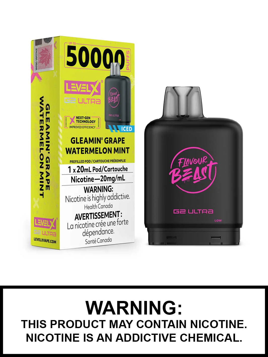 Level X 50k Pods Gleamin’ Grape Watermelon Mint*
