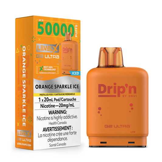Level X 50k Pods Orange Sparkle ice*