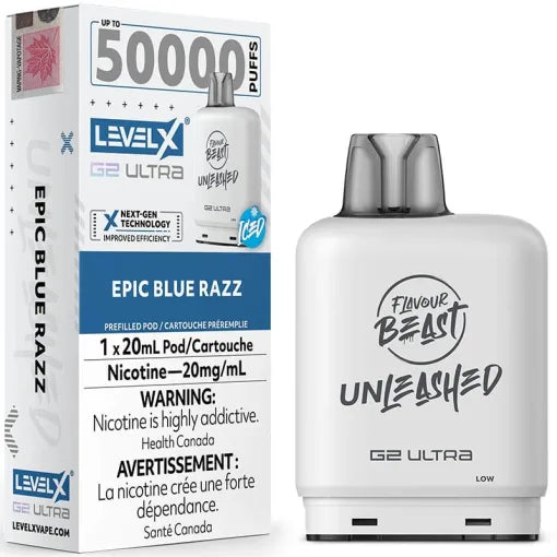 Level X 50k Pods Epic Blue razz*