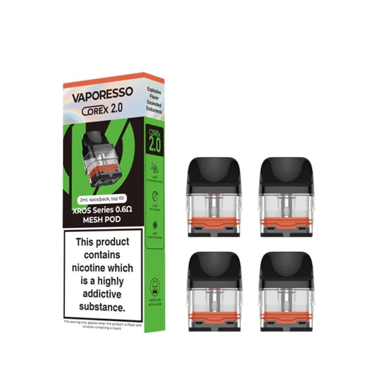 Vaporesso XROS pods (4 pack) 0.6 OHM Corex 3.0 (2ml)