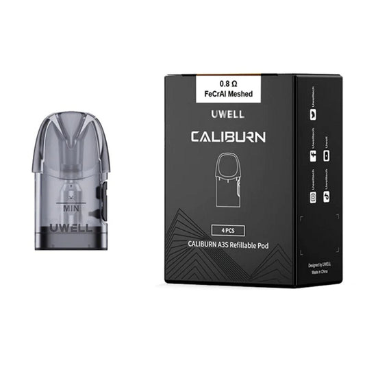 Caliburn A3 pods (4 Pack) 0.8 OHMS 1.8ml