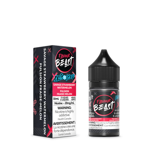 Flavour beast E liquid 20mg 30ml Savage Strawberry Watermelon*