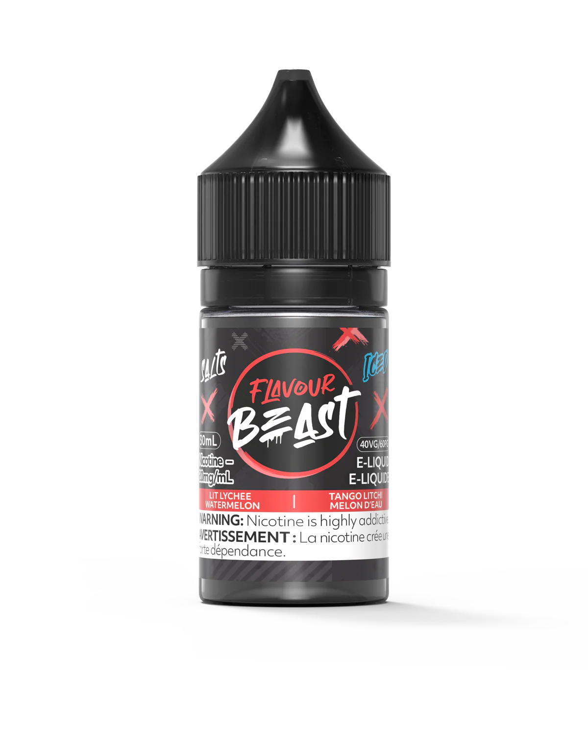 Flavour beast E liquid 20mg 30ml Lit Lychee Watermelon*