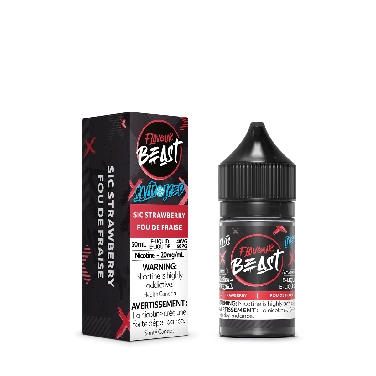 Flavour beast E liquid 20mg 30ml Sic strawberry*