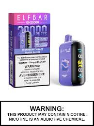 Elfbar GH20k StrawberryGrape (provincial tax)