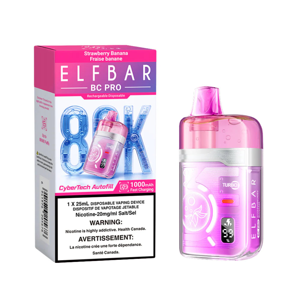 Elfbar 80k Strawberry Banana (provincial tax)