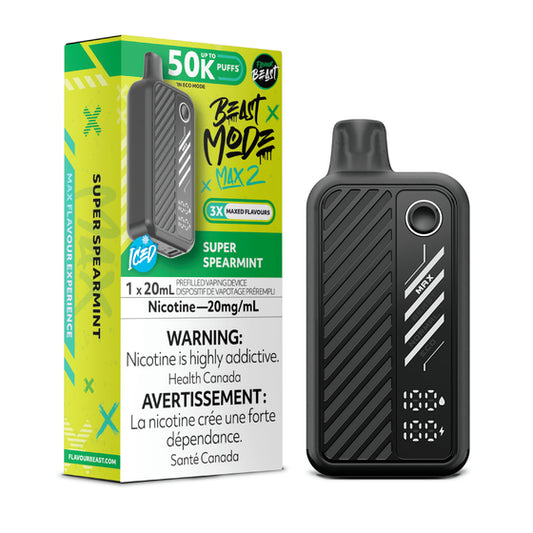 Flavour Beast Max 2 50k Super Spearmint
