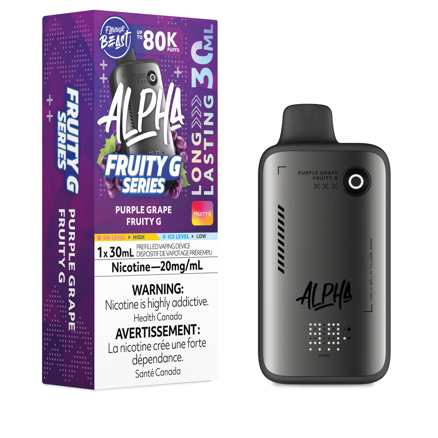 Flavour Beast Fruity G 80k Purple Grape